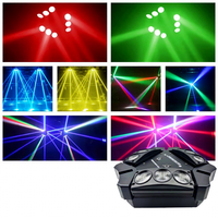 9 x 120W RGB 4-en-1 Spider Moving Head LED Light DMX512 Control 9-Eye DJ Performances Professional Hotel Stage Lighting