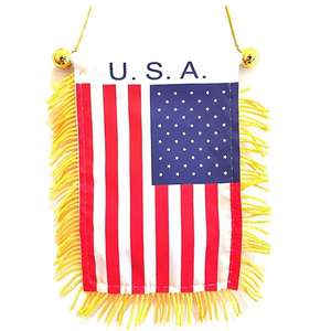 Banderas colgantes de espejo retrovisor <span class=keywords><strong>BURUNDI</strong></span> satinado personalizadas - Product Image 3