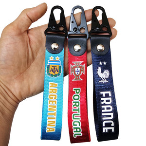 Porte-clés en tissu pour les équipes nationales de football du Brésil, d'Argentine, de France, du <span class=keywords><strong>Portugal</strong></span>, d'Espagne, des Pays-Bas, fabriqué en Chine - Product Image 2