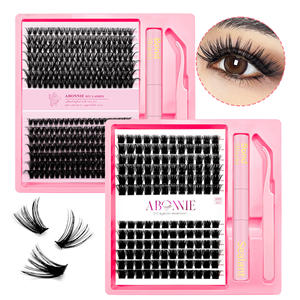 Kit de Cílios DIY Abonnie por Atacado, Marca Privada, Grupos de Cílios de Visón Fluffy, Livro de Cílios Mega Volume Personalizado - Product Image 2