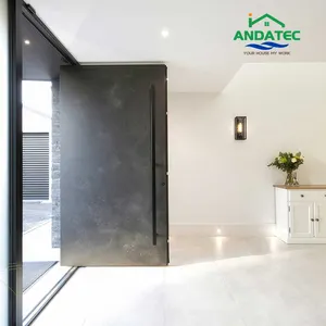 36X80 30X78 Pintu Eksterior Pintu Baja Badai Mewah untuk Villa