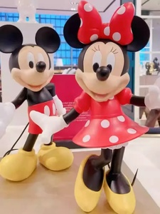 Esculturas de Mickey y <span class=keywords><strong>Minnie</strong></span> <span class=keywords><strong>Mouse</strong></span>, Estatuas de Resina de Arte Moderno para Decoración de Centros Comerciales y Hoteles - Product Image 3