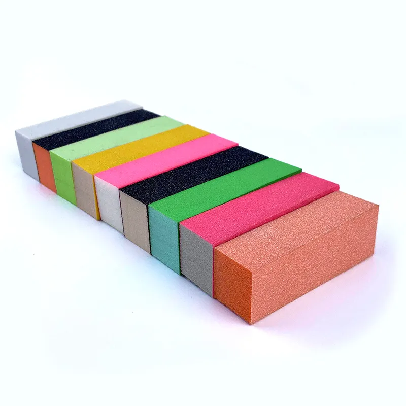High Quality Custom Color Professional 3 Ways Nail Buffer Block For Manicure