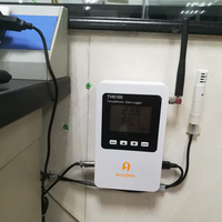 Registrador de Datos de Temperatura y Humedad para Refrigeradores y Congeladores Médicos con Interfaz Accudata RS485, Alarma de Corte de Energía