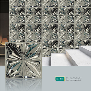 Panel dinding <span class=keywords><strong>PVC</strong></span> 3D Modern mudah dipasang, lapisan dinding eksterior/Interior tahan air wallpaper 3D untuk kamar tidur Gym desain grafis - Product Image 6