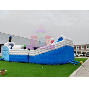Parque Acuático Inflable Gigante con Temática <span class=keywords><strong>de</strong></span> Hielo y Nieve, Combinación <span class=keywords><strong>de</strong></span> Tobogán y Piscina con Diseño <span class=keywords><strong>de</strong></span> Oso Polar y Pingüino, para <span class=keywords><strong>Alquiler</strong></span> Comercial en Exteriores <span class=keywords><strong>de</strong></span> <span class=keywords><strong>Verano</strong></span> - Product Image 3