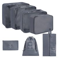 Ensemble de 6 cubes de rangement pour bagages de voyage en nylon de qualité supérieure pour femmes, personnalisés, pour valises