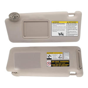 แผ่นบังแดดรถยนต์โตโยต้า ทาโคมา รุ่น 74320-04181-E1 สีเบจ คู่หลัง วัสดุ PVC - Product Image 1