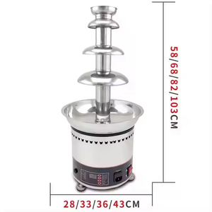 Fontaine à <span class=keywords><strong>chocolat</strong></span> en acier inoxydable à 7 niveaux |   Grande <span class=keywords><strong>machine</strong></span> à <span class=keywords><strong>chocolat</strong></span> en cascade pour fêtes, banquets et célébrations - Product Image 5