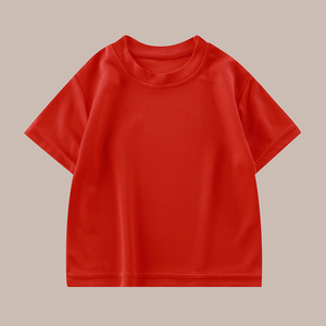 Nuova T-shirt estiva per bambini, tinta unita, versatile, a mezza manica, girocollo, semplice, all'ingrosso - Product Image 3