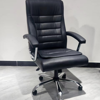 Chaise de bureau exécutive moderne en cuir à dossier haut, très populaire, pour le bureau à domicile et la salle de réunion