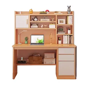 Verstelbare Mdf/Pb/Osb/Wood Kids Studie Schrijf Bureau Kinderen Leren Tafel Met Boekenplank Computertafels Voor Slaapkamer Boekenkamer