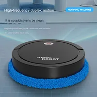 Robot de nettoyage de sol intelligent entièrement automatique pour usage domestique, robot de nettoyage de sol en plastique à double usage sec et humide, USB