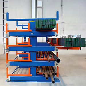 접이식 방청을 위한 다목적 수동 조정 가능한 스틸 랙 캔틸레버 텔레스코픽 금속 목재 팔레트 랙 솔루션 - Product Image 4