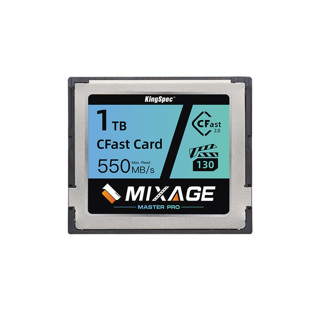 KingSpec High Performance Camera Memory Card Cfast 2.0 SATA3 Interface 256GB 512GB 1TB Cfast Card for 4k Video