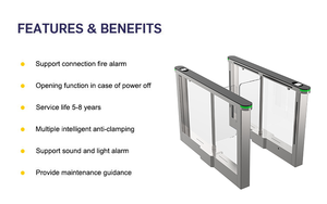 Không Chổi Than Swing Cổng Cửa Quay Cho Người Đi Bộ Swing <span class=keywords><strong>Barrier</strong></span> Cửa Quay Cổng Kiểm Soát Truy Cập An Ninh Cửa Quay Swing <span class=keywords><strong>Gate</strong></span> - Product Image 4