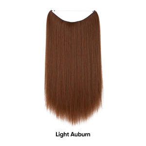 Extensiones de Cabello Natural Rizado Largo Invisible Estilo Europeo Americano para Mujer, Tonos Marrón/Rubios, 55cm A4 - Product Image 6