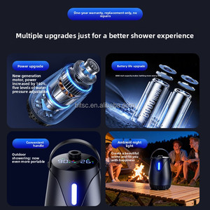 Nueva Bomba de Ducha Eléctrica Recargable USB de 8000 mAh para 2026, Kit de Ducha Portátil para Exteriores con Múltiples Funciones de Rociado y Agua Caliente para Campamento - Product Image 5