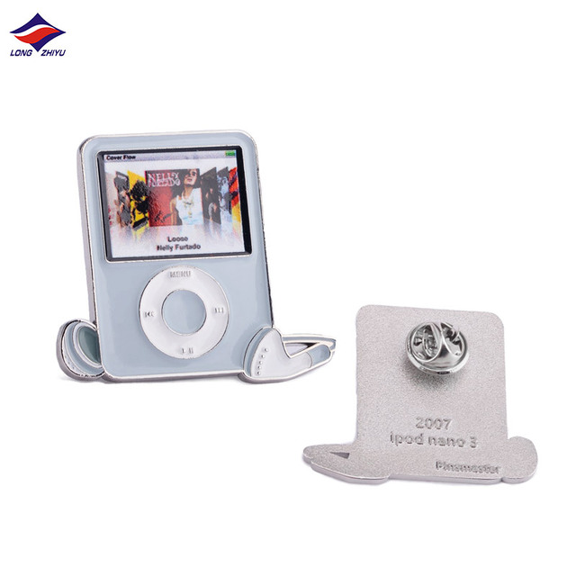 Longzhiyu Souvenir Brooch Pins Maker Custom Uv Print Enamel Phone Pins Wholesale Metal Anime Airplane Wing logo Badges