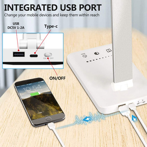 Đèn Bàn <span class=keywords><strong>Led</strong></span> Cổng USB Gập Được Có Thể Điều Chỉnh Được Đèn Bàn Không Dây Điều Khiển Cảm Ứng Có Thể Điều Chỉnh Độ Sáng 3 Cấp Độ Trang Trí Nhà Cửa - Product Image 5