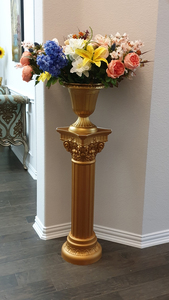 Pot de fleur décoratif pour mariage urnes romaines classiques en plastique de jardin pot de fleur vase pour table - Product Image 6