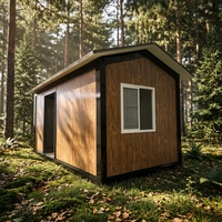 Maison conteneur en acier démontable avec toit à pignon, design moderne pour usage en villa ou chambre, étanche