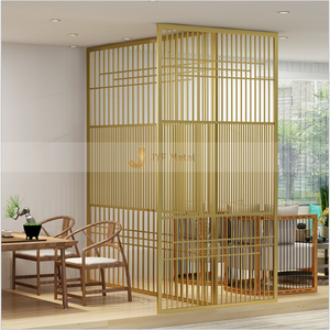 EX070 Modern Classic Stainless Steel Partition Laser Cut <b>Screen</b> <b>for</b> Living <b>Room</b> <b>Divider</b> Elegant Home Decoration - Product Image 2