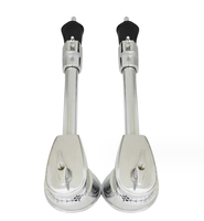 Pièces de batterie de jazz personnalisées Jambe de batterie Premier Chrome Jambes de grosse caisse télescopiques