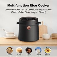 Olla Arrocera Eléctrica Automática de 2L de Capacidad, Recubrimiento Antiadherente, Carcasa de Plástico, Electrodoméstico Multiusos para Cocina