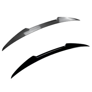 Bmw Rear Trunk Spoiler Blade Style Piano Black Carbon Fiber Texture Abs For 5 Series E60 2004 2010 - Product Image 2