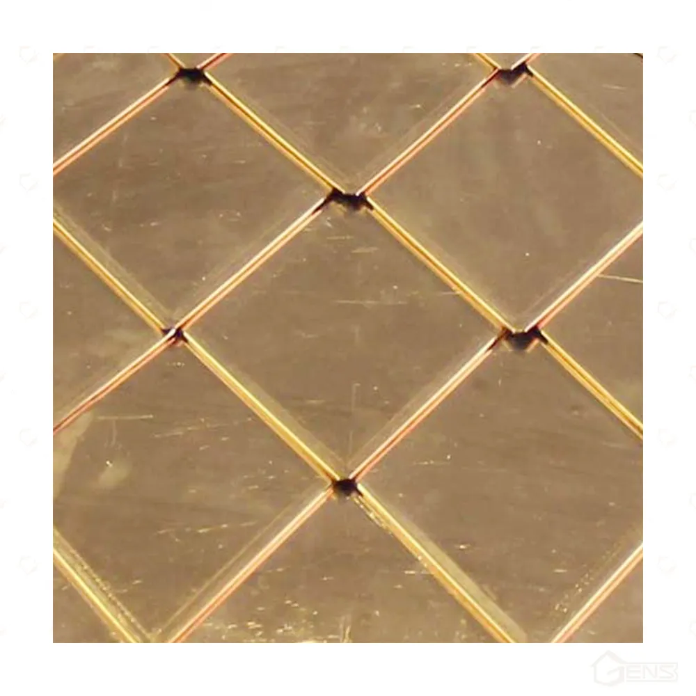 China pure copper undercut diamond copper tiles Material unique vintage copper roof supplier