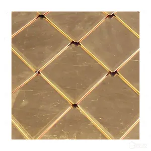 中国純銅アンダーカットダイヤモンド銅タイル素材独自ヴィンテージ銅屋根サプライヤー