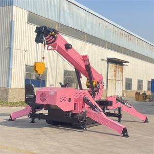 8 Ton gru a ragno cingolata idraulica 360 giradischi gru cingolata Flying Boom Mini Spider Lifting - Product Image 1