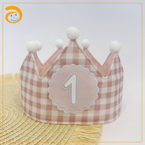 Corona de Muselina Ecológica para Bebé, Gorro de Fiesta, Corona de Rey, Decoraciones de Cumpleaños, Accesorio de Fotografía para Recién Nacidos, <span class=keywords><strong>Regalo</strong></span> para Baby Shower, Venta al por Mayor - Product Image 6