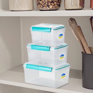 Modern Eco-Friendly Kitchen Preservation <b>Box</b>-Vacuum-Sealed Transparent Drain Crisper Large Capacity Freezer Safe <b>Storage</b> Healthy - Product Image 1