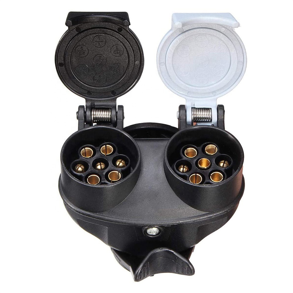 Европа адаптер питания с двойным разъемом от 13 pin до 7 pin