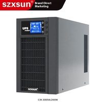 Onduleur en ligne 3 kVA à tour, temps de transfert nul, onde sinusoïdale pure, stabilisation de tension 50/60 Hz pour serveurs de salle informatique