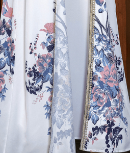Abaya de Lujo con Cuentas Estampadas, Vestido de <span class=keywords><strong>Dos</strong></span> Piezas Holgado y Ajustado para Mujer Musulmana, Ideal para Ramadán y Banquetes - Product Image 6