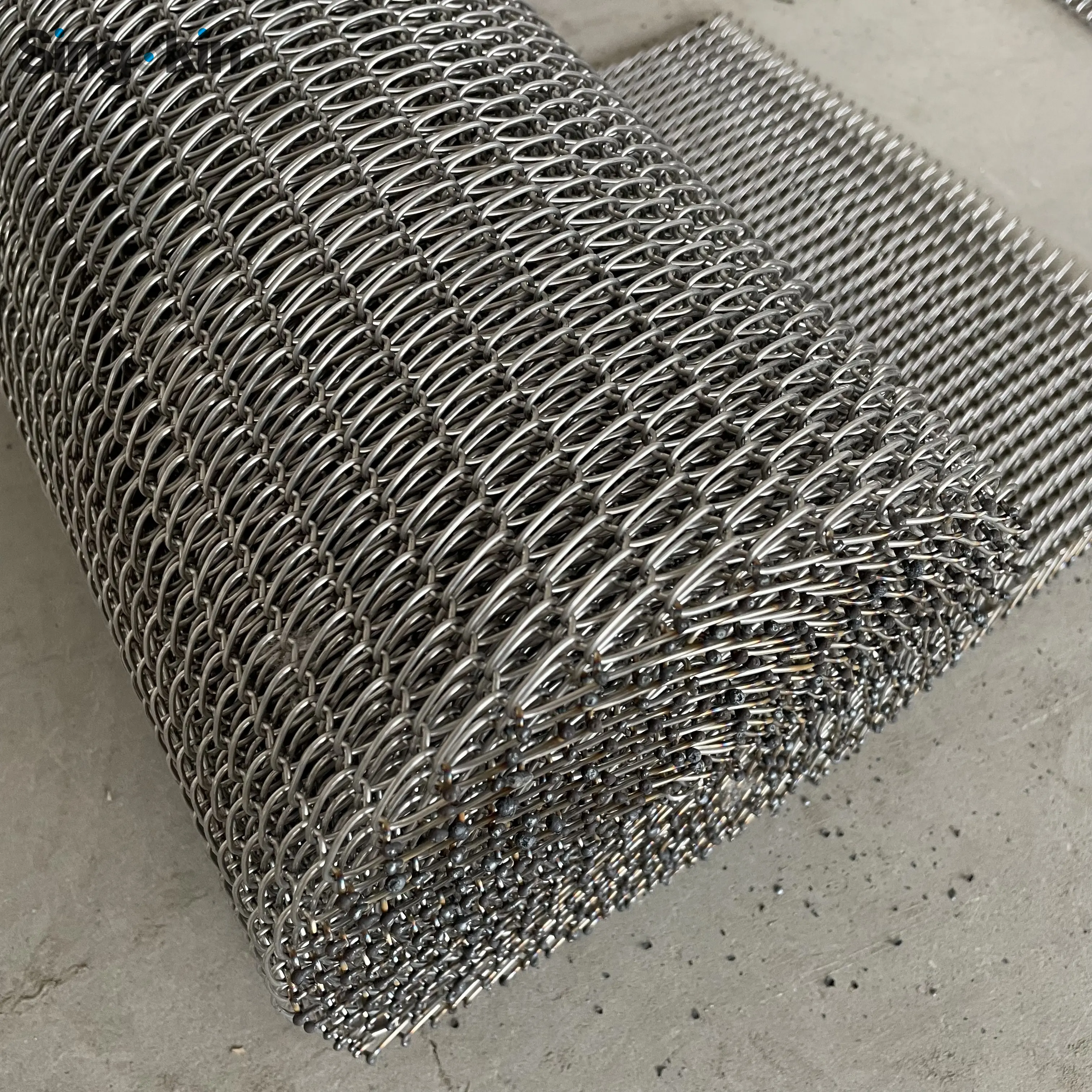 stainless steel wire mesh chain conveyor belt for bakery