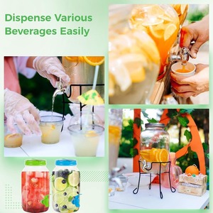 Công suất lớn gallon nước quả Jug nhựa gallon Iced đồ uống máy rút cho nước trái cây - Product Image 5