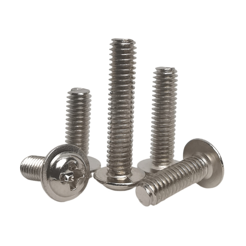Stainless Steel Phillips Round Washer Screw Hex Head Truss Self Tapping Screw For Metal