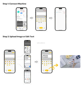 قلم الطباعة المحمول EVEBOT Printpen لطباعة الطعام ثلاثي الأبعاد، طابعة كيك يدوية الصنع، ماكينة طباعة الطعام الصالح للأكل للكوكيز والخبز وفن لاتيه القهوة - Product Image 3