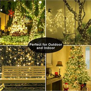 Guirlandes lumineuses intelligentes pour Noël, imperméables, pour l'extérieur, décorations de Noël - Product Image 6
