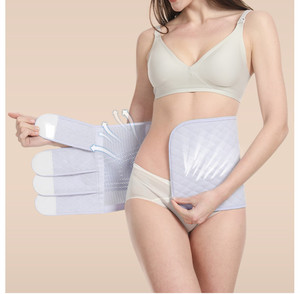 Breathable Cotton Material Postpartum <strong>Belly</strong> Post Partum Girdle BellyTightening <strong>Belt</strong> 2 in 1 Set for Section Maternity <strong>Women</strong> - Product Image 2
