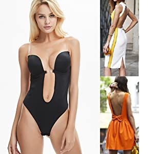 Body sculptant pour femme, décolleté plongeant <span class=keywords><strong>en</strong></span> V profond, dos nu, string, sans couture, dentelle décorative, amincissant le ventre, grande <span class=keywords><strong>taille</strong></span>, soutien-gorge - Product Image 3