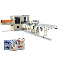 Machine d'emballage de serviettes en papier haute vitesse 200 sacs/minute pour usine de fabrication de mouchoirs et de serviettes en papier