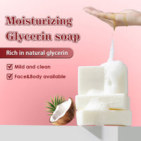 Savon nettoyant hydratant naturel fait à la main à l'huile d'olive et à la glycérine avec des huiles essentielles pour les mains, le visage et le corps 100g