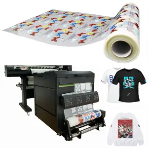 AQM Custom DTF PET Film Rolls Double-sided And Single-sided Vinyl Transparent PET Heat Transfer Film Direct To Film