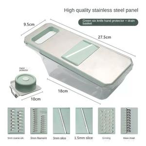 Multi-functional Professional Stainless Steel <b>Vegetable</b> Chopper with Container - Product Image 3