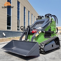 Mini-chargeuse compacte sur chenilles LOGWAY Euro V EPA, idéale pour les travaux agricoles et de terrassement – Offre spéciale